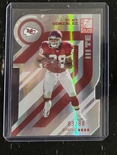 2005 Donruss Elite Status Red #49 Tony Gonzalez Die Cut #’d /88 Chiefs HOF
