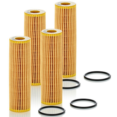 4x Ölfilter MANN-FILTER HU 514 x für Mercedes-Benz E