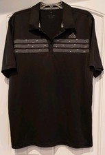 Adidas Mens Polo Shirt XL Black White