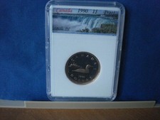 1990 Canada Beautiful High Grade Proof Dollar 1$ #E----09