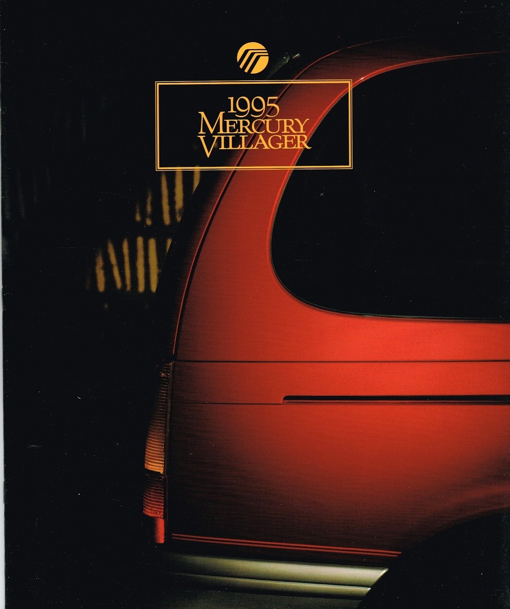 Big 1995 Mercury VILLAGER Brochure / Catalog with Color Chart