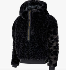Never Worn: Nike Air Jordan Court To Runway Leopard Faux Women's Hoodie Size: M