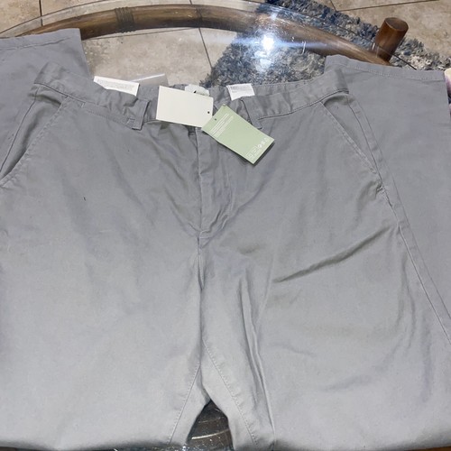 H&M Pants Gray Slim Fit Stretch Cotton Chinos Mens Size 36 X 32 - Picture 9 of 10