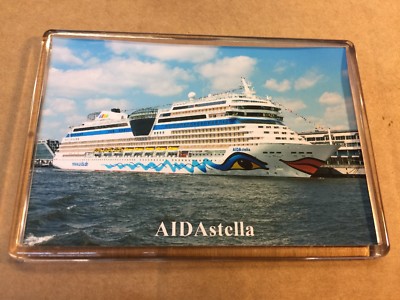 AIDA Cruises AIDAstella großer Kühlschrankmagnet Kreuzfahrtschiff Hamburg