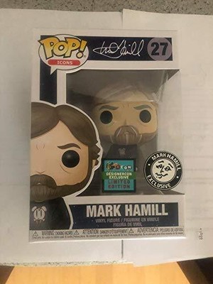 Funko Pop! Icons Mark Hamill (Black Tee) #27 – DesignerCon 2019 Exclusive