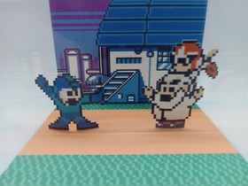 Megaman Mega Man V 5 Nintendo NES Shadow Box Diorama Cube