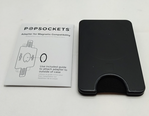 PopSockets MagSafe Magnetic Phone Wallet & Grip - Black - Adapter Included - Zdjęcie 4 z 6