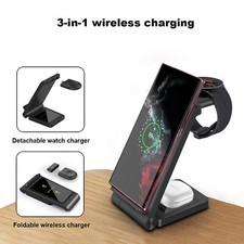 US 3in1 Wireless Charger Station For Samsung Galaxy Watch 8/Ultra/7 S25 S24 S23