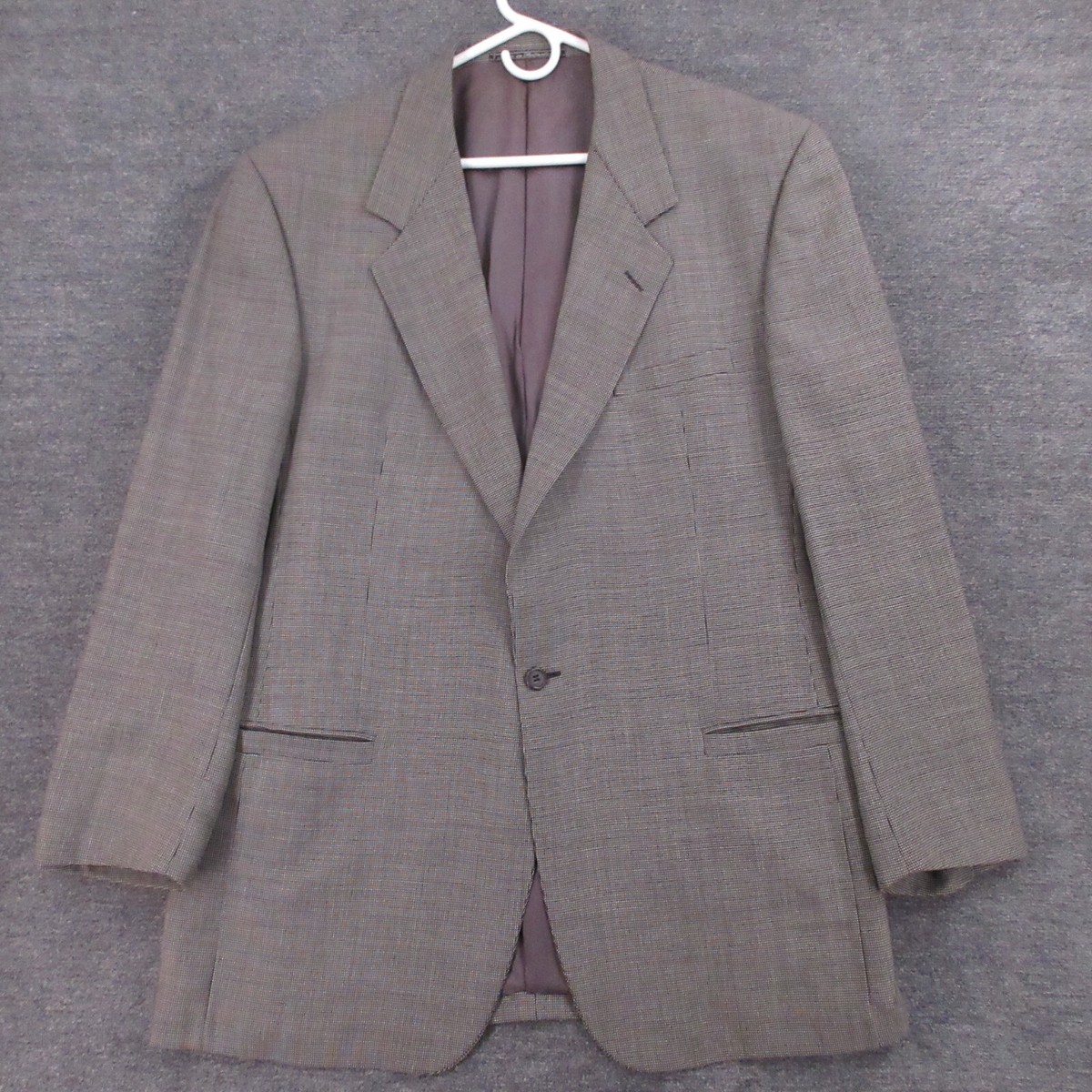 V2 by Versace Suit Jacket Mens Large (54) Gray Wool Nylon