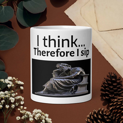 Funny Smary Coffee Mug   Funny Philosophy Gift for Students, Teacher, Mom & Teen