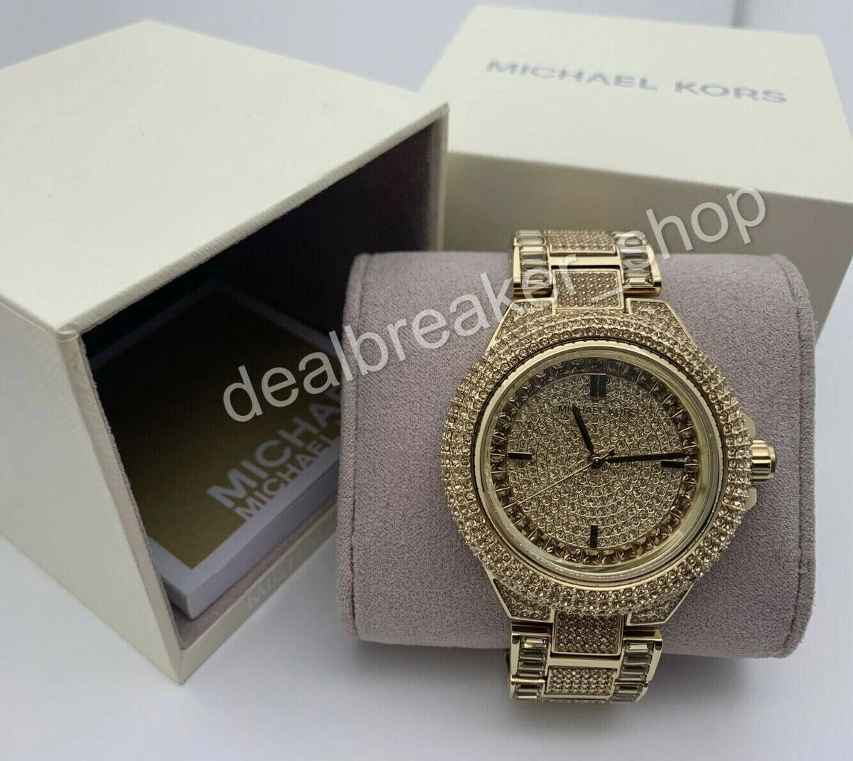 Michael kors 2024 crystal pave watch