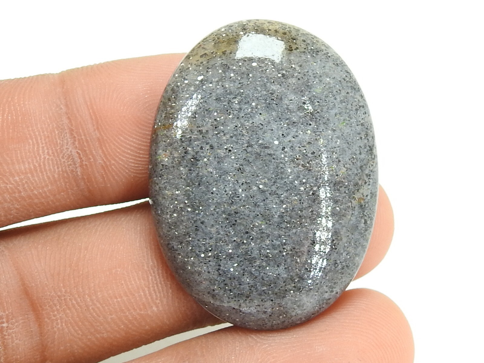 Black Sunstone Cabochon Loose Gemstone for Jewelry Making Gift