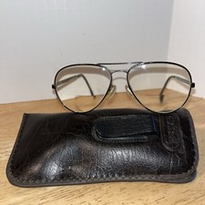 Vintage COTTET PILOT Aviator Eyeglasses 56-145 Made In France Used Rare