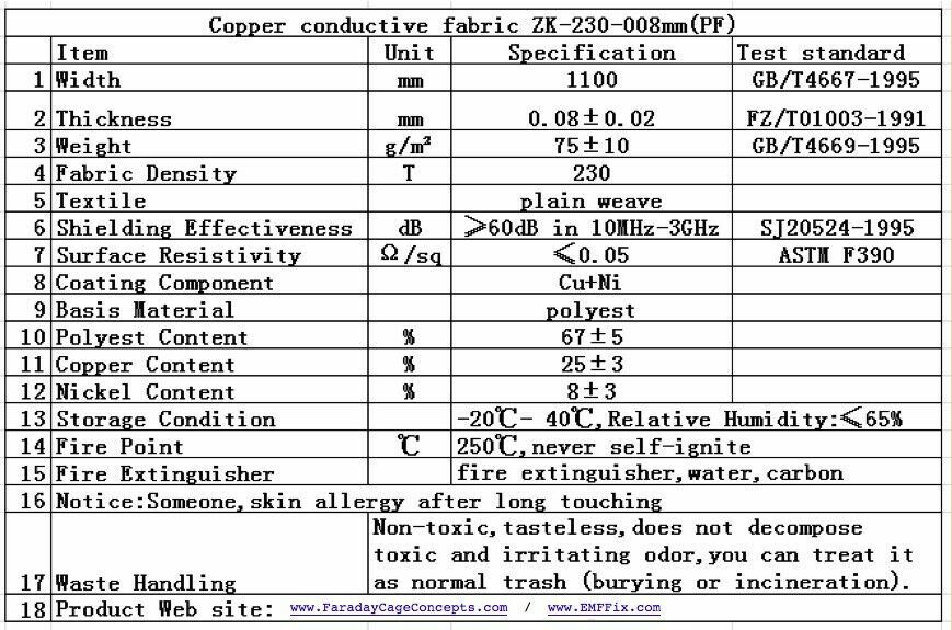 EMF Protection Pure Copper Fabric-Blocking RFID Radiation Singal - Foto 4