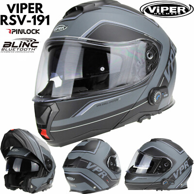 VIPER RSV191 HELM MIT BLINC BLUETOOTH KLAPPHELM MODULAR MOTORRAD STURZHELM