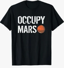 NEW Port & Company Men's Futuristic Occupy Mars T-Shirt Size Large