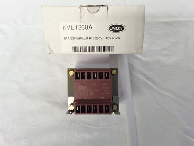 UNOX Transformator KVE1360A  primär 230VAC sekundär 12VAC 60VA ORIGINALTEIL