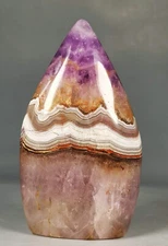 Very Rare Natural Mexican Purple Amethyst Crystal Freeform Standup Healing