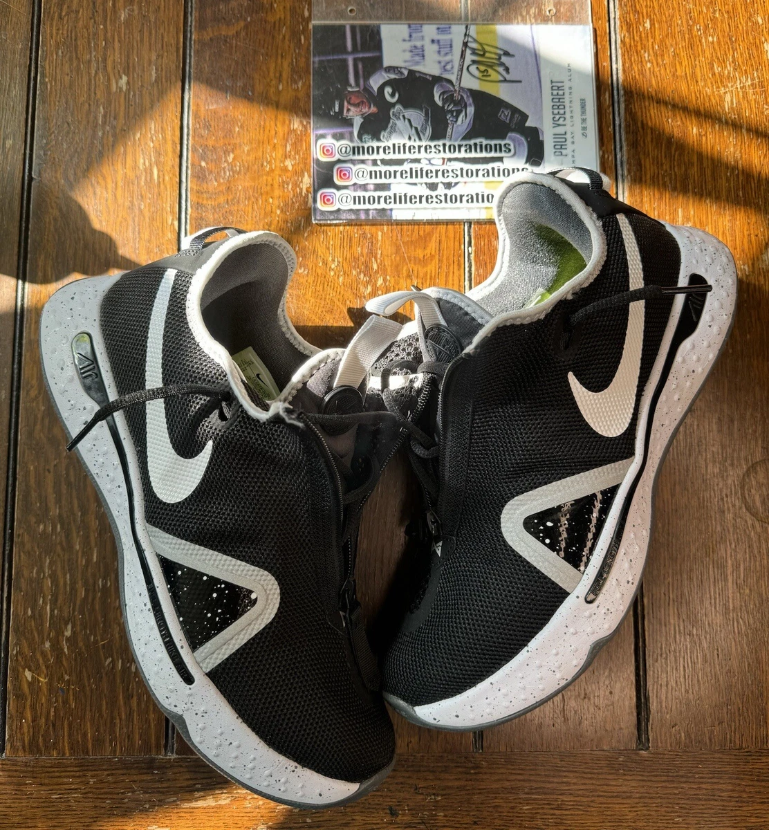 Nike PG 4 Team Black Platinum for Sale | Authenticity  display picture 1