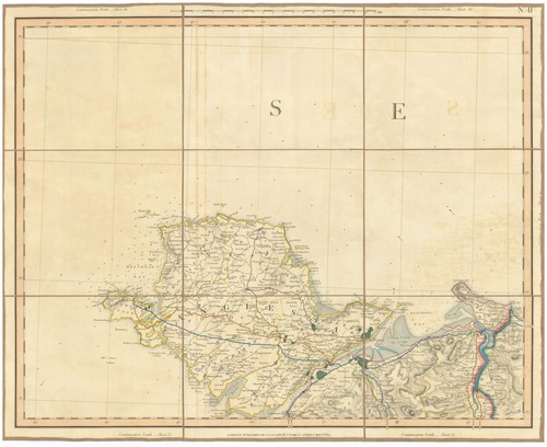 ANGLESEY, the Menai Strait, North Carnarvonshire & Conwy Estuary. CARY 1832 map