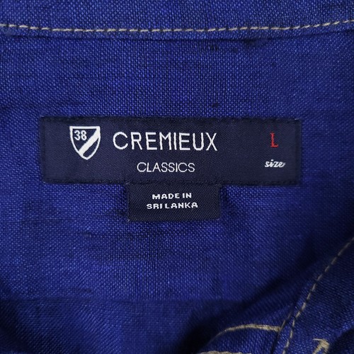 Daniel Cremieux Shirt Bundle Mens Large Red Blue Linen Short Sleeve Resort Beach - Picture 7 of 13