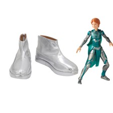 Eternals Sprite Shoes Cosplay Women Silver Boots