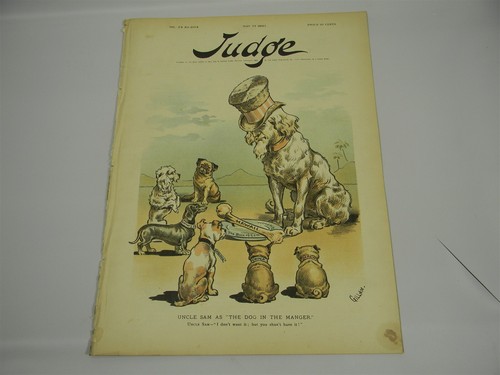 Judge Magazine May 13 , 1893 - Great Graphics - Political Satire - 8N