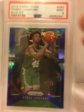 2019-20 Panini PRIZM Romeo Langford #260 Blue Ice 86/99 SSP PSA 9