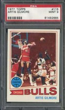 1977-78 TOPPS #115 ARTIS GILMORE PSA 9 BULLS HOF *ADT6293