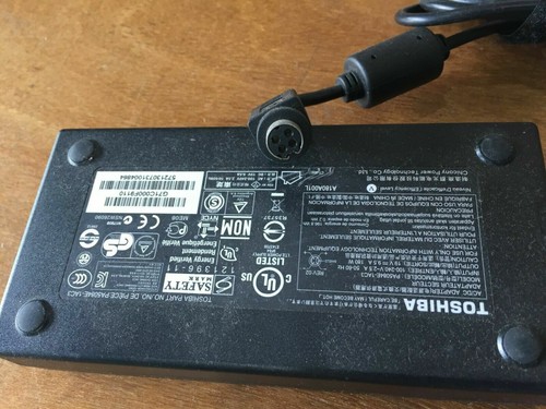 Genuine Toshiba Laptop Charger AC Adapter PA5084E-1AC3 19V 9.5A 180W fast charge - Picture 3 of 4