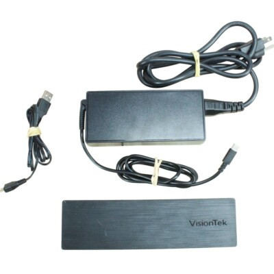VisionTek VT2500 Triple Display USB-C Docking Station Windows Mac laptop Systems
