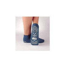 Pillow Paws Slipper Socks Large, Teal Ankle High, 1 Pair