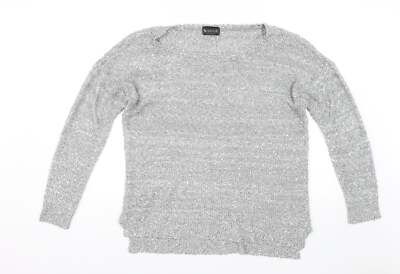 Laura Scott Damen grau Polyestermischung Pullover Größe 14