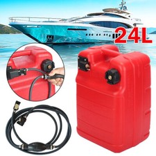24 Litre Outboard Fuel Tank with Gauge and 3m Fuel Line Set Boat Motor Part New
