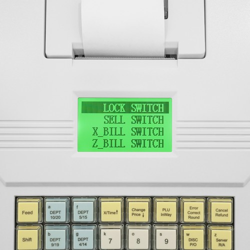 40 Keys POS System Cash Register Electronic Removable Cash Tray Thermal Printer - Bild 10 von 17