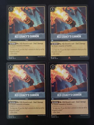 #202 RLS Legacy's Cannon x4 - Disney Lorcana - Ursula's Return 