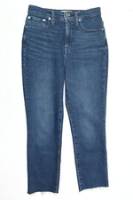 Madewell The Perfect Vintage Jeans Womens 25 Blue Slim Fit High Rise Crop
