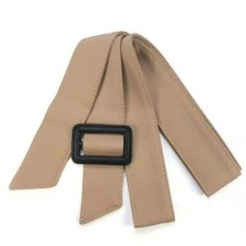 Lady Tie Waist Belt Waistband with Buckle for Overcoat Trench Coat Solid Color