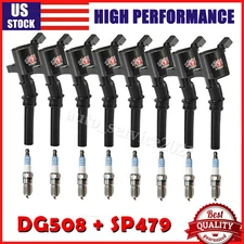 8Pack DG508 Ignition Coils & Spark Plugs For Ford F-150 Lincoln V8 5.4L 4.6L US