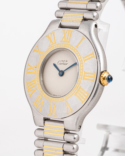 Cartier Must 21 Quartz w/Cream Dial! 31mm Midsize Wristwatch! - Picture 2 of 9