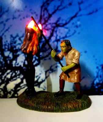 DEPT 56 Snow Village Halloween LIGHTING WICKED WAXES!  Lights, Cool piece
