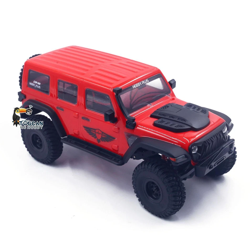 4x4 1:18 Radio Control Off-road Vehicle Hobby Plus CR18 RTR RC Crawler Car Model - Image 4 of 4