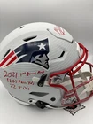Mac Jones Autographed Script New England Patriots Hydro Dipped Speedflex Helmet
