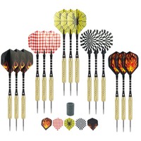 Darts - 15 Pack Steel Tip Darts 18 Grams With Aluminum Shafts And Brass Barre... on sale Darts - 15 Pack Steel Tip Darts 18 Grams With Aluminum Shafts And Brass Barre... on sale