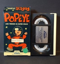 Popeye and Friends in Outer Space EX-RENTAL BETAMAX Media M325 1984 Wht Lbl