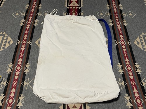 Stressed State Laundry Bag Vtg College Dorm School Drawstring Canvas T9 - Picture 4 of 4