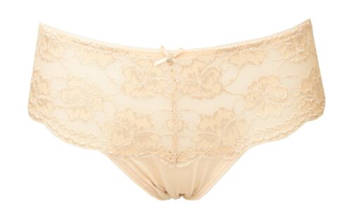 LOVABLE shiny exuberance women's briefs embellished with lace on the front artic - Picture 1 of 4