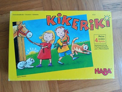 Haba Nr. 4424 | Kikeriki | Meine ersten 4 Spiele | 2-5 Spieler mit Anleitung 