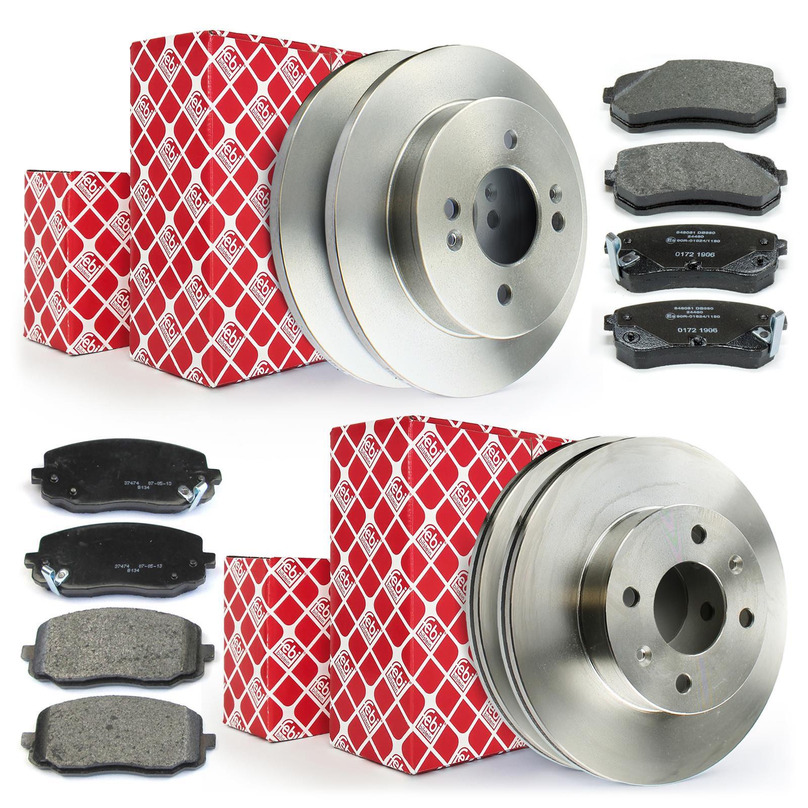 Febi Brake Discs Brake Pads Front Rear for Hyundai i10 PA Kia Picanto BA