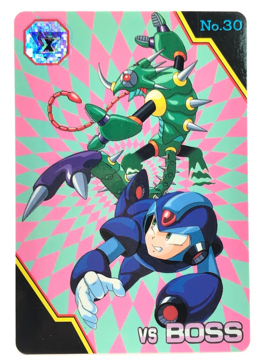 MEGA MAN X Sting Chameleon CARD DASS TCG CAPCOM BANDAI 1993 JAPAN